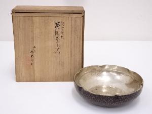 金寿堂造　阿古陀形黄銅菓子器